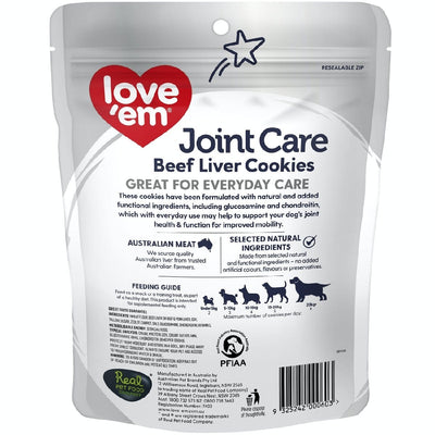 Love Em Dog Treats Beef Joint Care Cookie 250gm-Dog Treats-Ascot Saddlery