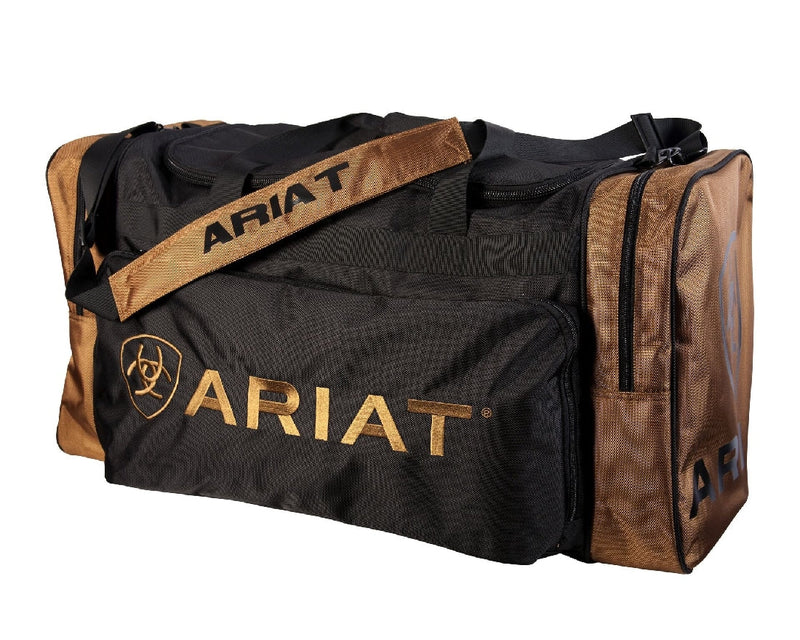Luggage Gear Bag Ariat Large Black & Khaki-RIDER: Luggage-Ascot Saddlery
