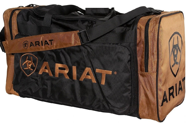 Luggage Gear Bag Ariat Large Black & Khaki-RIDER: Luggage-Ascot Saddlery