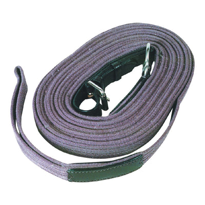 Lunge Lead Webb & Leather 30ft-HORSE: Lungeing & Schooling-Ascot Saddlery