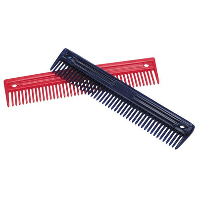 Mane Comb Long Pvc Blue-STABLE: Grooming-Ascot Saddlery