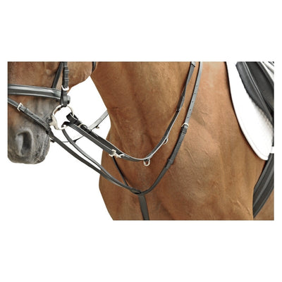 Market Harborough Leather Black-HORSE: Breastplates & Martingales-Ascot Saddlery