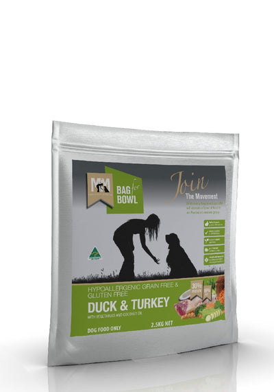 Meals For Mutts Dog Grainfree Duck & Turkey 2.5kg-Dog Food-Ascot Saddlery