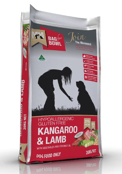 Meals For Mutts Dog Kangaroo & Lamb 20kg-Dog Food-Ascot Saddlery