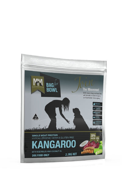 Meals For Mutts Dog Single Protein Kangaroo 2.5kg-Dog Food-Ascot Saddlery