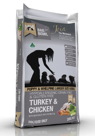 Meals For Mutts Puppy Grainfree Turkey & Chicken 20kg-Dog Food-Ascot Saddlery