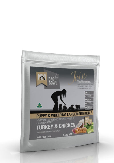 Meals For Mutts Puppy Grainfree Turkey & Chicken 2.5kg-Dog Food-Ascot Saddlery