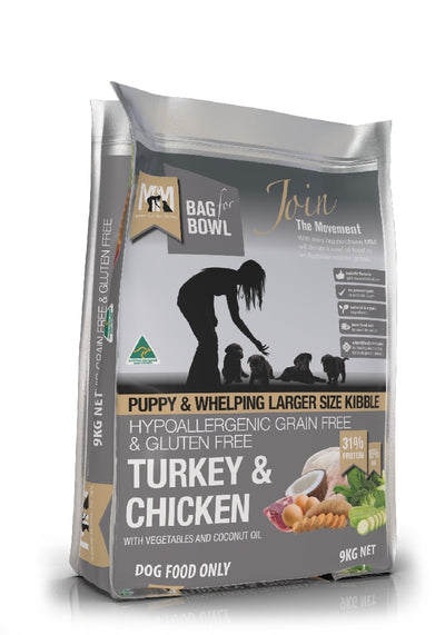 Meals For Mutts Puppy Grainfree Turkey & Chicken 9kg-Dog Food-Ascot Saddlery
