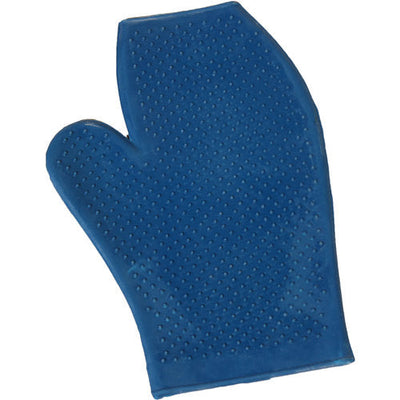Mitt Grooming Rubber Stc Blue-STABLE: Grooming-Ascot Saddlery