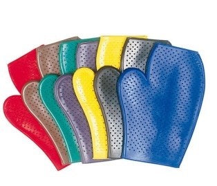 Mitt Grooming Rubber Stc Red-STABLE: Grooming-Ascot Saddlery