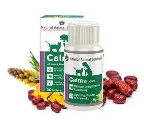 Natural Animal Solutions Calm 30 Tablets-Dog Potions & Lotions-Ascot Saddlery