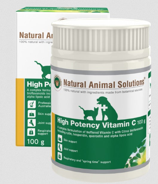 Natural Animal Solutions Hp Vitamin C 100gm-Dog Potions & Lotions-Ascot Saddlery