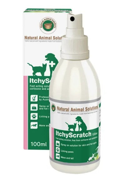 Natural Animal Solutions Itchyscratch 100ml-Dog Potions & Lotions-Ascot Saddlery