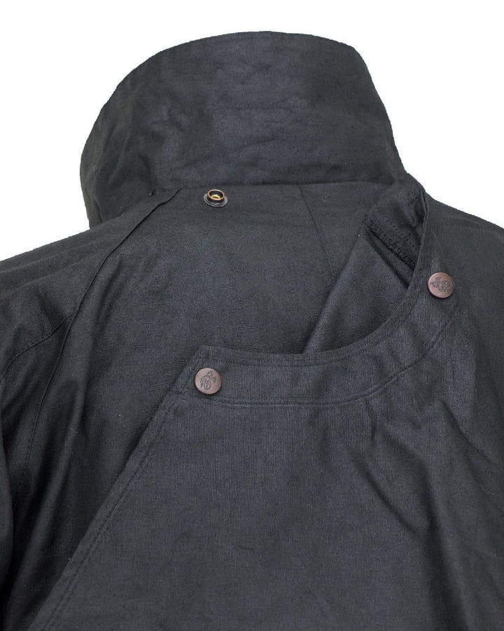 Outback Low Rider Oilskin 3/4 Length Coat Brown-CLOTHING: Oilskins-Ascot Saddlery