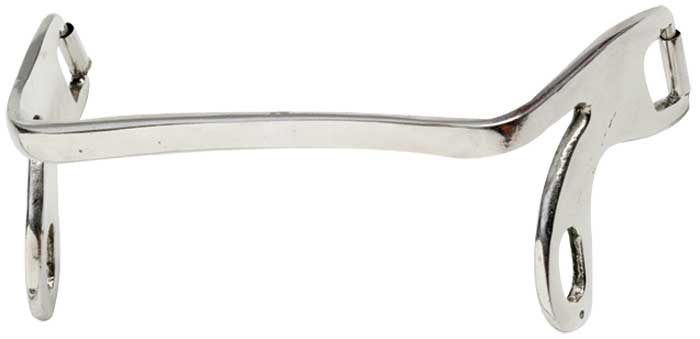 Overcheck Bit Hutton Stainless Steel 12.5cm 5.0"-HORSE: Bits-Ascot Saddlery