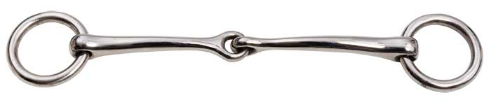 Overcheck Bit Jointed Stainless Steel-HORSE: Bits-Ascot Saddlery