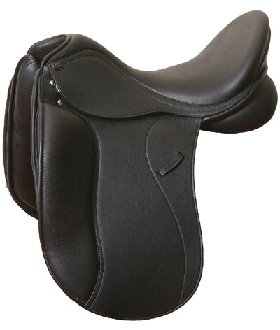 Pds Euro Pro Dressage Saddle Black-SADDLES: Dressage Saddles-Ascot Saddlery