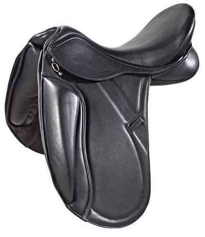 Pds Grande Monoflap Dressage Saddle Black-SADDLES: Dressage Saddles-Ascot Saddlery