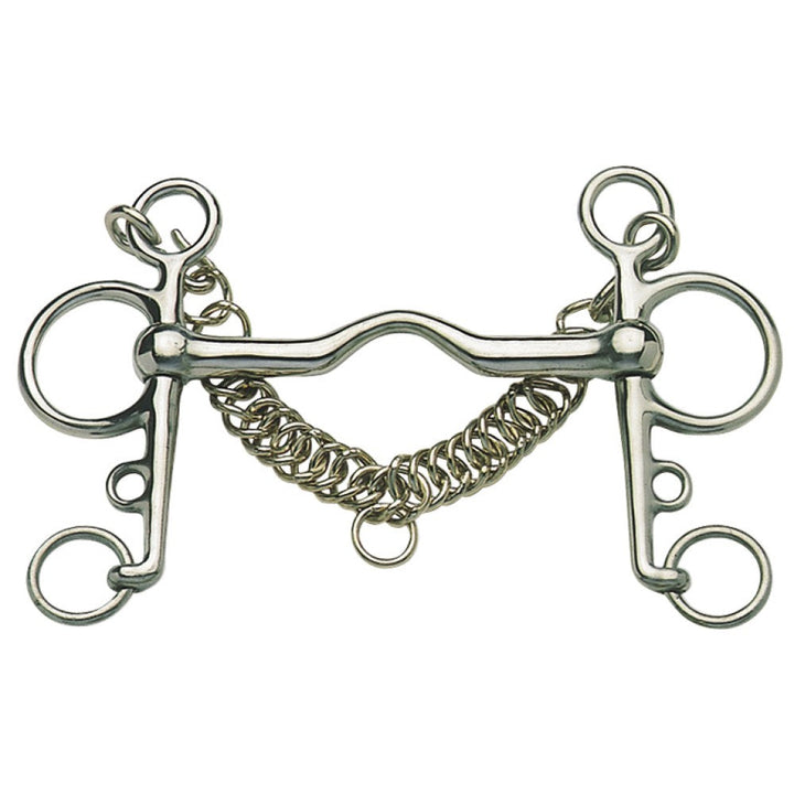 Pelham Bit Port Mouth Stainless Steel-HORSE: Bits-Ascot Saddlery