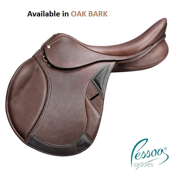 Pessoa Genx Pro Jumping Saddle Oakbark-SADDLES: Jumping Saddles-Ascot Saddlery