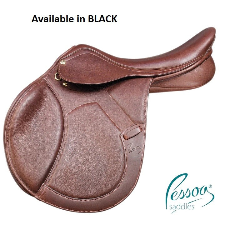 Pessoa Nelson Pro Jumping Saddle Black-SADDLES: Jumping Saddles-Ascot Saddlery