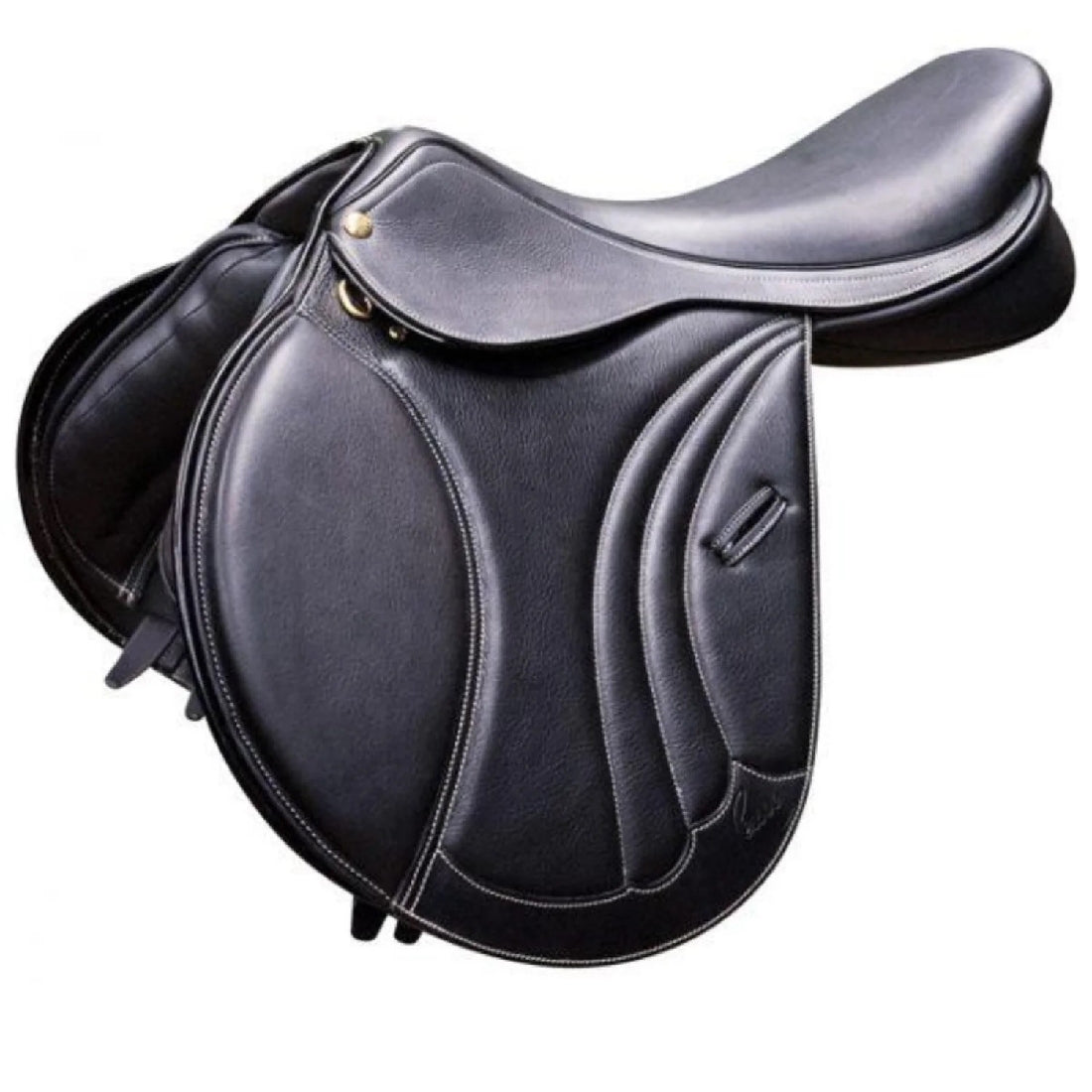 Pessoa Tomboy Jumping Saddle Black-SADDLES: Jumping Saddles-Ascot Saddlery