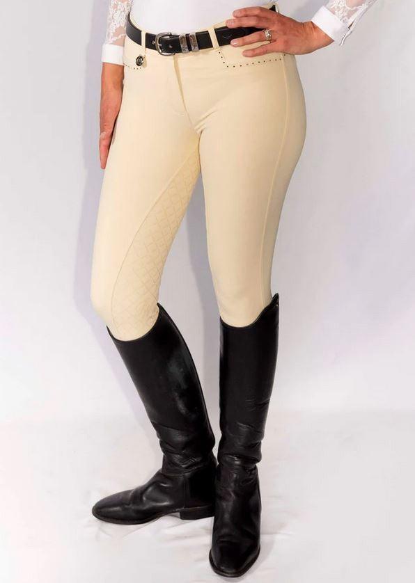Peter Williams Cambridge Breeches Cream Ladies-CLOTHING: Jodhpurs & Breeches Ladies-Ascot Saddlery