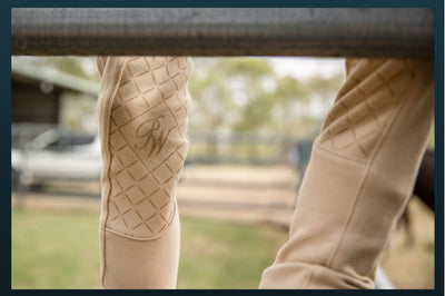 Peter Williams Gel Seat Pull On Jodhpurs Beige Childs-CLOTHING: Jodhpurs & Breeches Childs-Ascot Saddlery