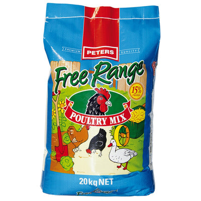 Peters Poultry Free Range Mix 20kg-Poultry-Ascot Saddlery