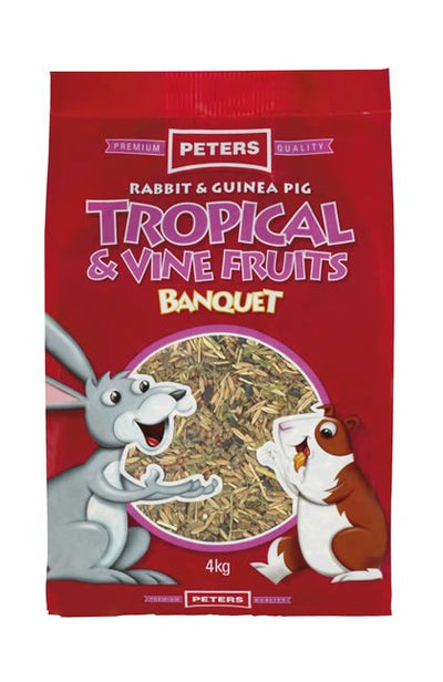 Peters Rabbit Food Tropical & Vine 4kg-Small Animal-Ascot Saddlery