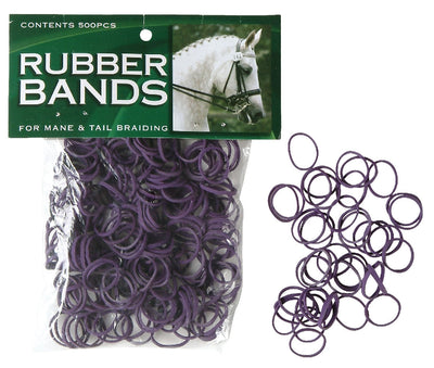 Plaiting Rubber Bands 500pcs Black-STABLE: Grooming-Ascot Saddlery