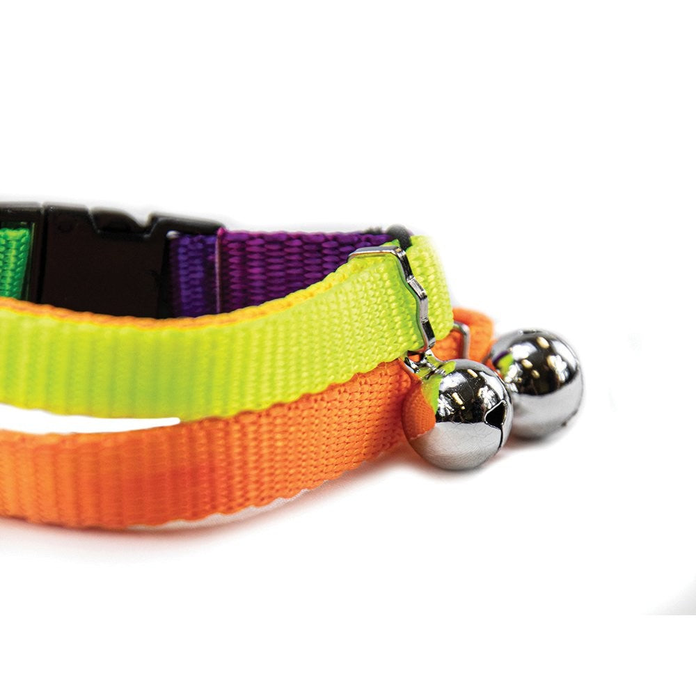 Prestige Cat Collar Rainbow 3/8" Adjustable 13cm-25cm-Cat Accessories-Ascot Saddlery