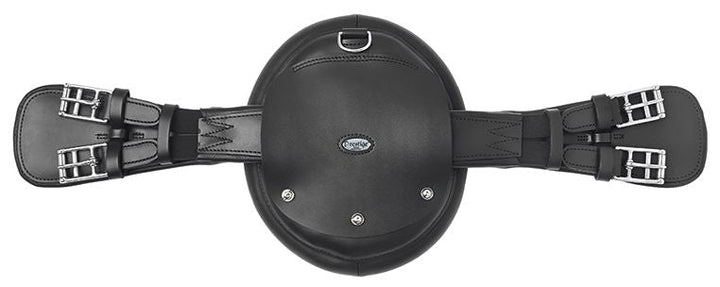 Prestige Girth Relax Leather Dressage Black-HORSE: Girths-Ascot Saddlery