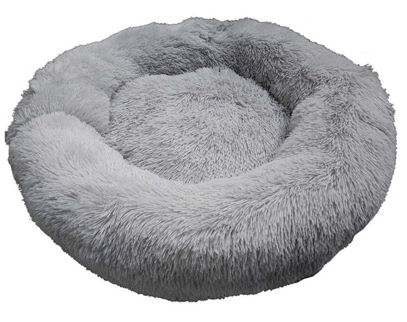 Prestige Pets Snuggle Pals Calming Cuddler Bed Grey-Dog Bedding-Ascot Saddlery