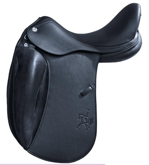 Prestige X Helen K Lux Dressage Saddle Black-SADDLES: Dressage Saddles-Ascot Saddlery