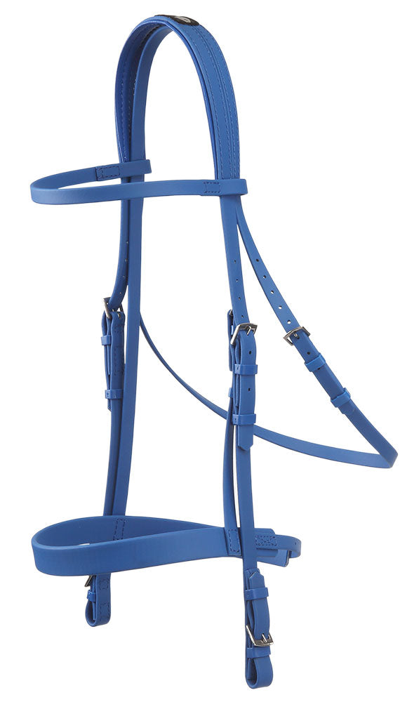 Pvc Epsom Bridle & Cavesson Royal Blue-HORSE: Racing & PVC-Ascot Saddlery