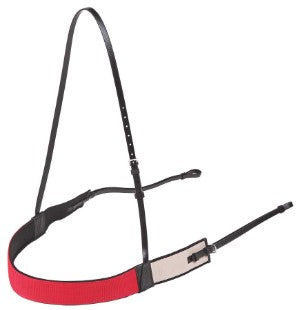 Race Breastplate Neoprene Lined Red-HORSE: Racing & PVC-Ascot Saddlery