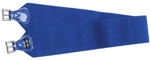 Race Girth Single Elastic Patent 75mm 130gm 90cm Blue-HORSE: Racing & PVC-Ascot Saddlery