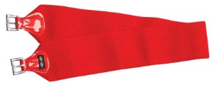 Race Girth Single Elastic Patent 75mm 130gm 90cm Red-HORSE: Racing & PVC-Ascot Saddlery