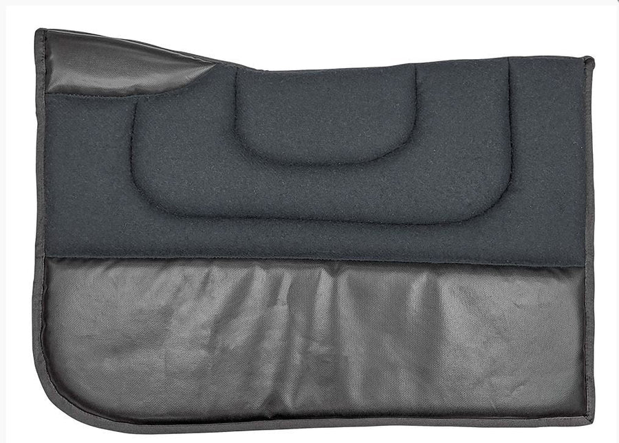 Race Saddlecloth Trackwork Wool Black & Black-HORSE: Racing & PVC-Ascot Saddlery
