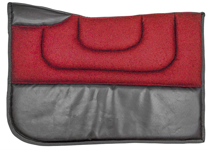 Race Saddlecloth Trackwork Wool Red & Black-HORSE: Racing & PVC-Ascot Saddlery