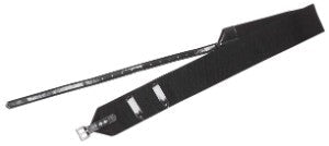 Race Surcingle Single Patent 75mm 150gm 100cm Black-HORSE: Racing & PVC-Ascot Saddlery