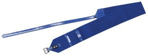 Race Surcingle Single Patent 75mm 150gm 100cm Blue-HORSE: Racing & PVC-Ascot Saddlery