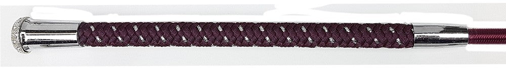 Riding Whip Paris 65cm Burgundy-RIDER: Whips-Ascot Saddlery