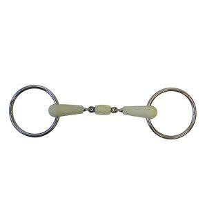 Ring Snaffle Double Jointed Happy Mouth-HORSE: Bits-Ascot Saddlery