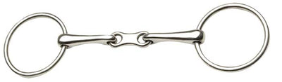 Ring Snaffle French Mouth Stainless Steel-HORSE: Bits-Ascot Saddlery