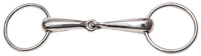 Ring Snaffle Hollow Stainless Steel-HORSE: Bits-Ascot Saddlery