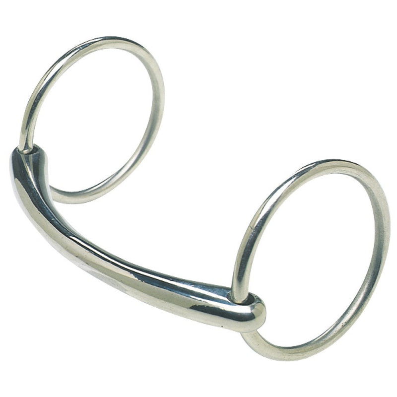 Ring Snaffle Lightweight 65mm Rings Mullen Mouth Stainless Steel-HORSE: Bits-Ascot Saddlery