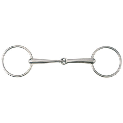 Ring Snaffle Thin Jointed Mouth Stainless Steel-HORSE: Bits-Ascot Saddlery