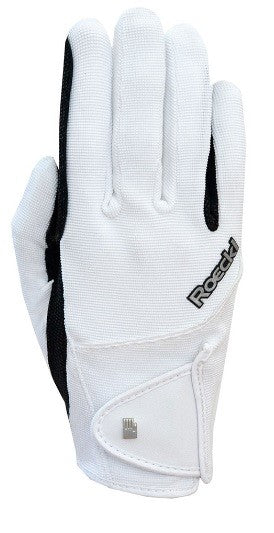 Roeckl Milano Gloves White & Black-RIDER: Gloves-Ascot Saddlery